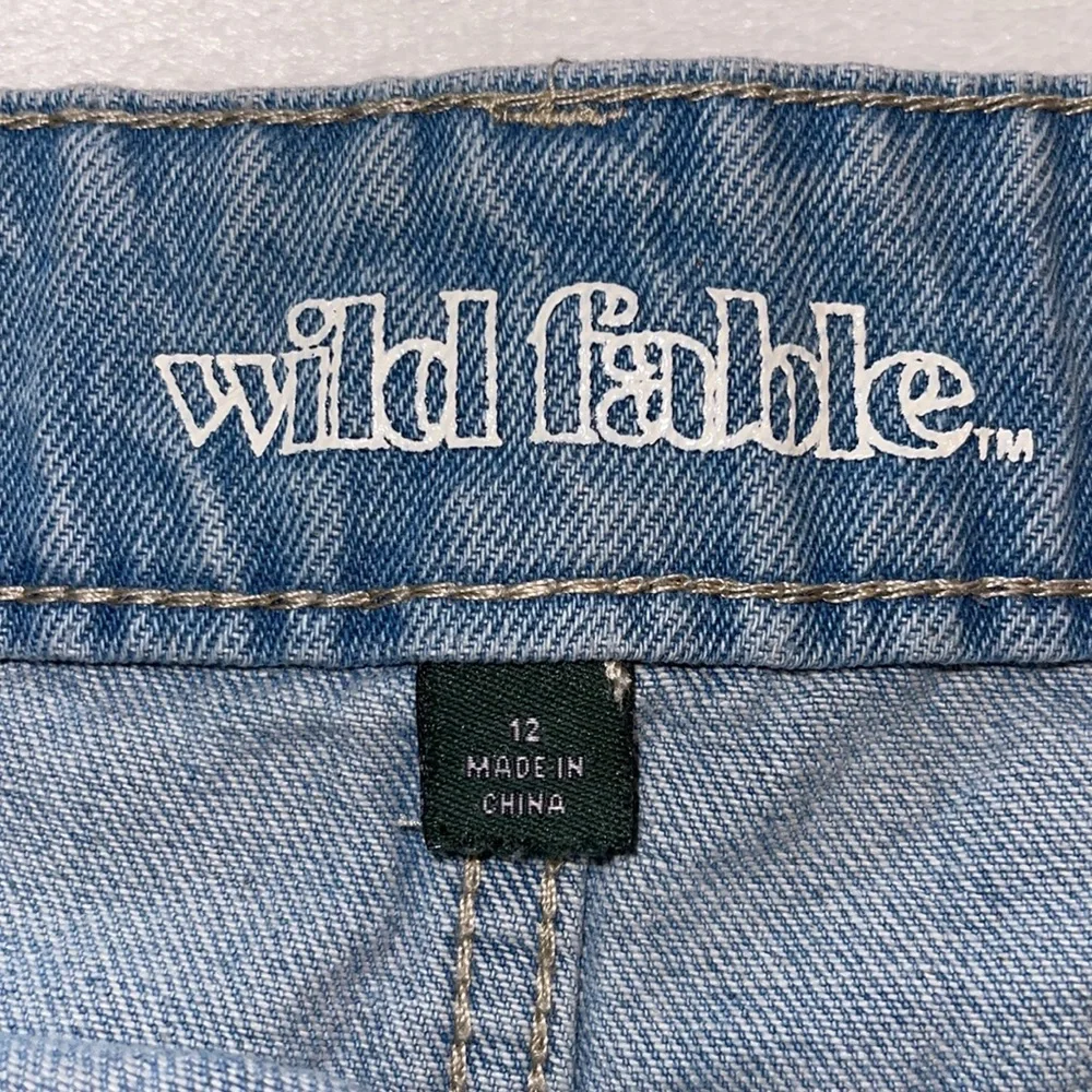 Wild Fable Women’s Y2K Patch Work Denim Mini Skirt Size 12 - Picture 5 of 6